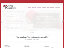Tablet Screenshot of cprrescuers.com